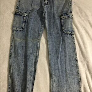 SHEIN Men's Straight Jeans - Light Blue